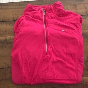 Pink Nike half-zip